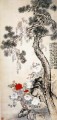 Lidan Zirbe und Blumen Chinesische Malerei